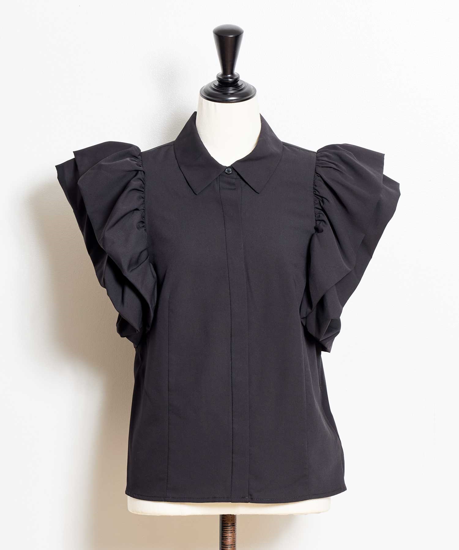 ボリュームスリーブブラウス(00ブラック-フリー)