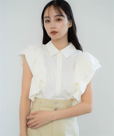 ボリュームスリーブブラウス