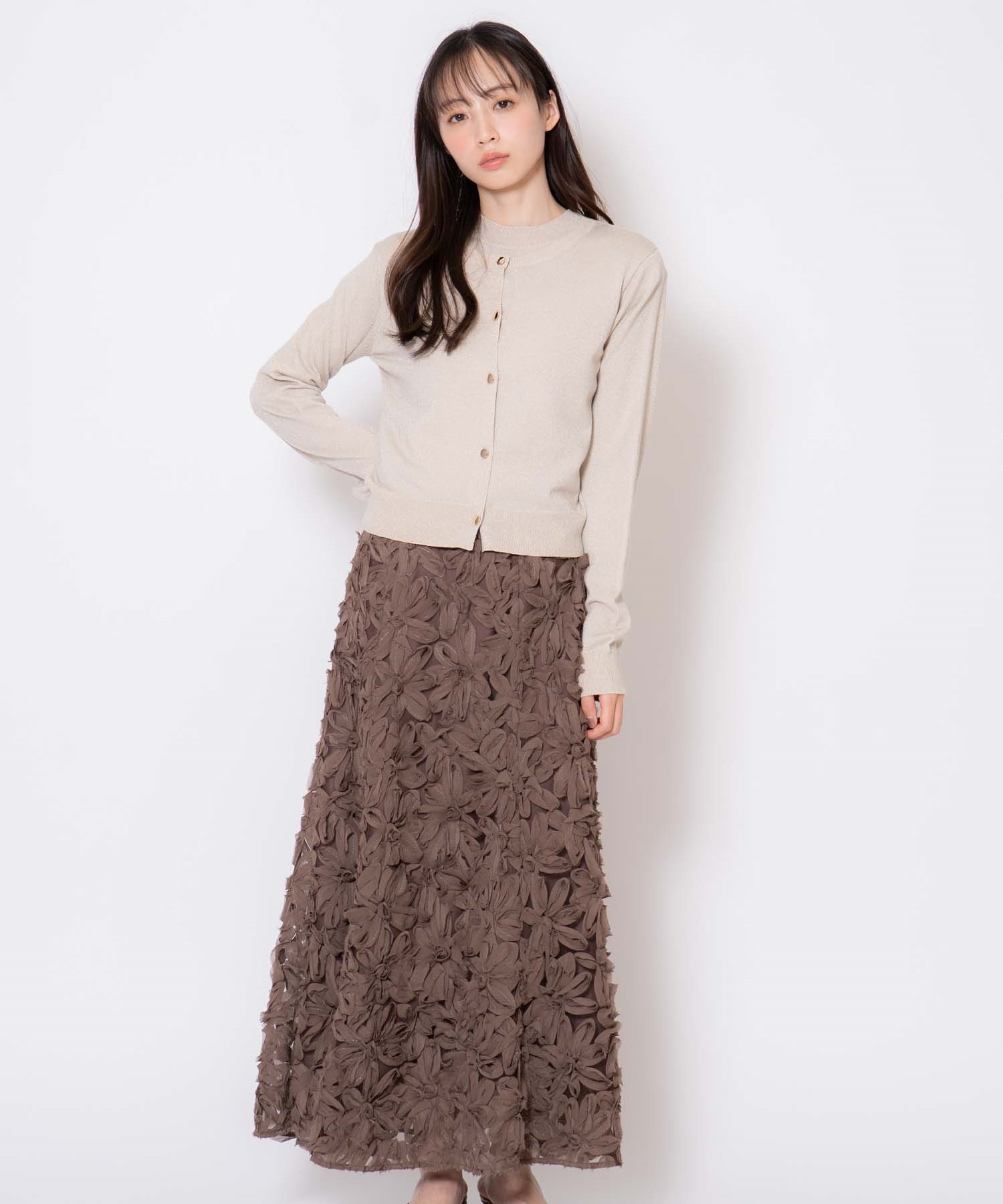 フラワージャガードスカート(81チャ-Ｓ)