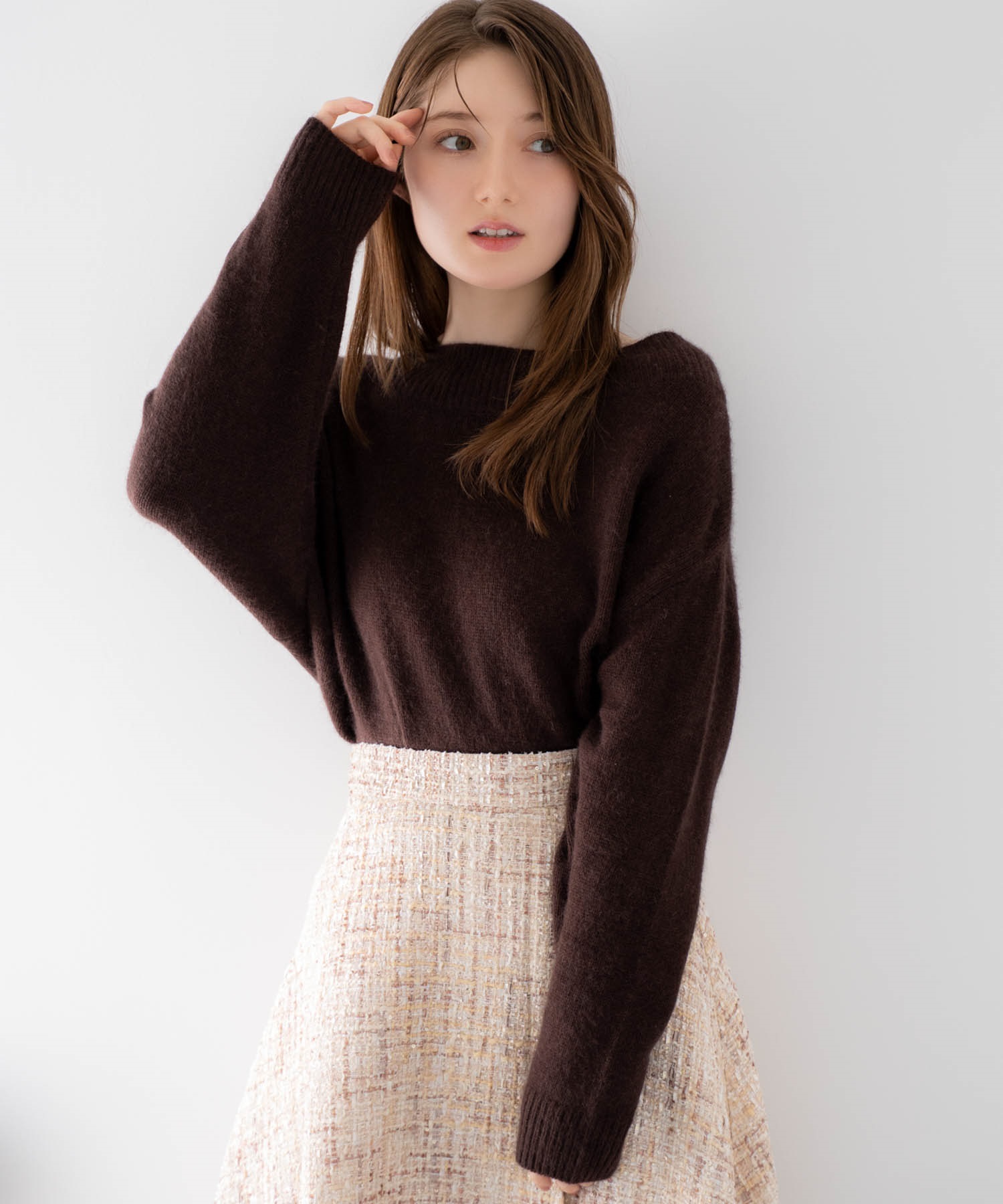 ２ＷＡＹアンゴララクーン混ニット(81チャ-フリー)