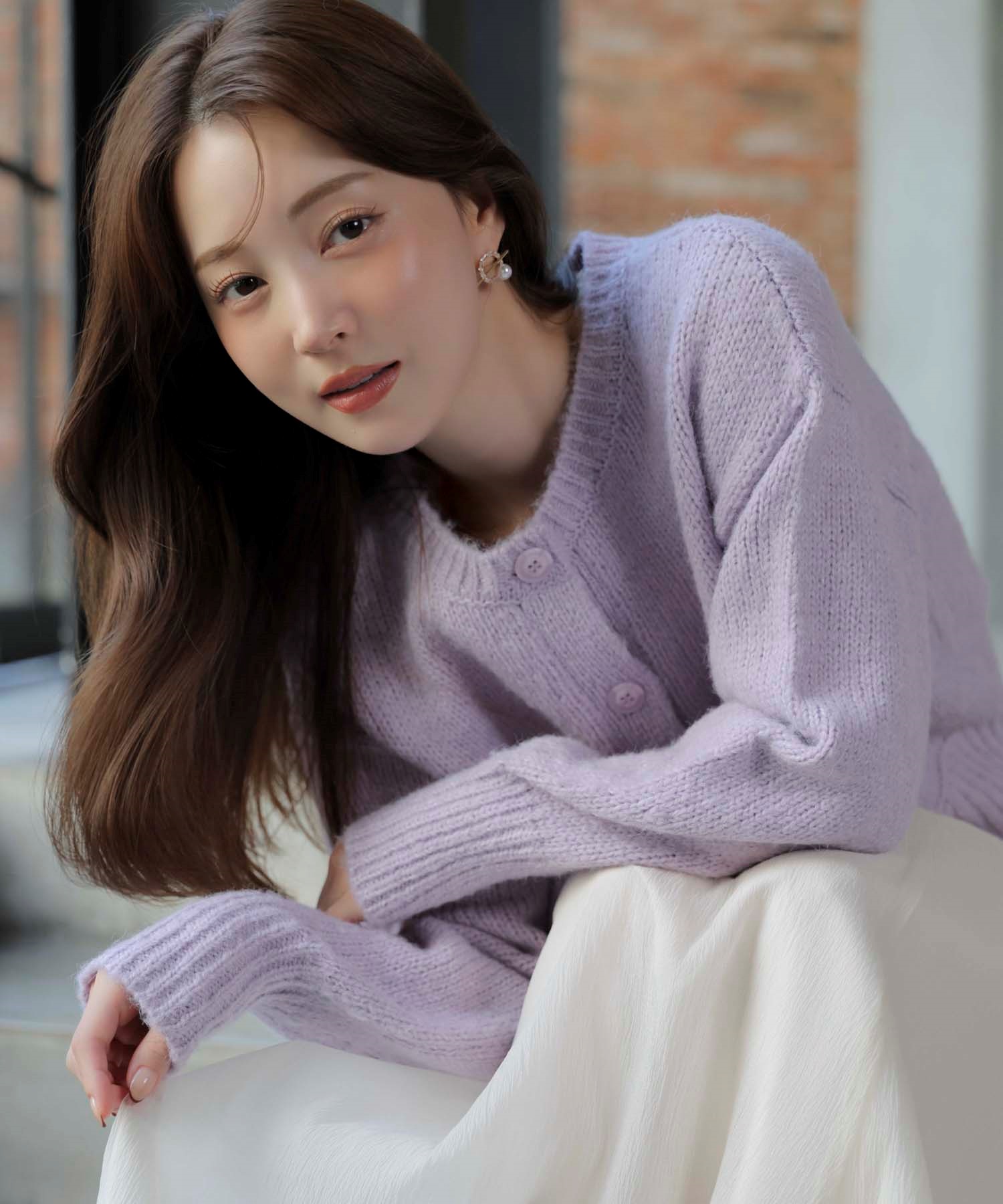 ミックスヤーンカーディガン