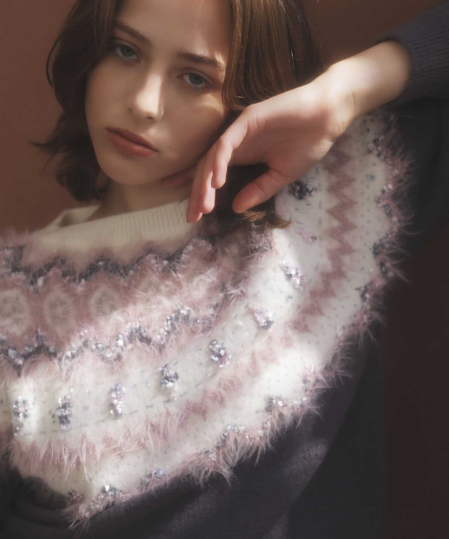 ノルディック柄ニット