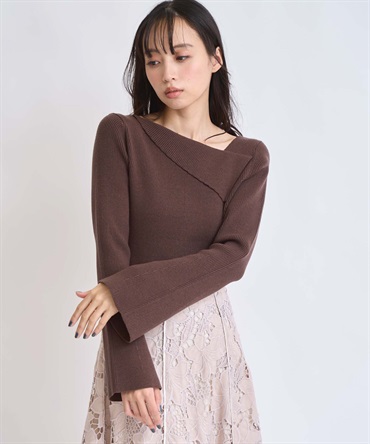 ベルスリーブリブニット(81チャ-フリー)