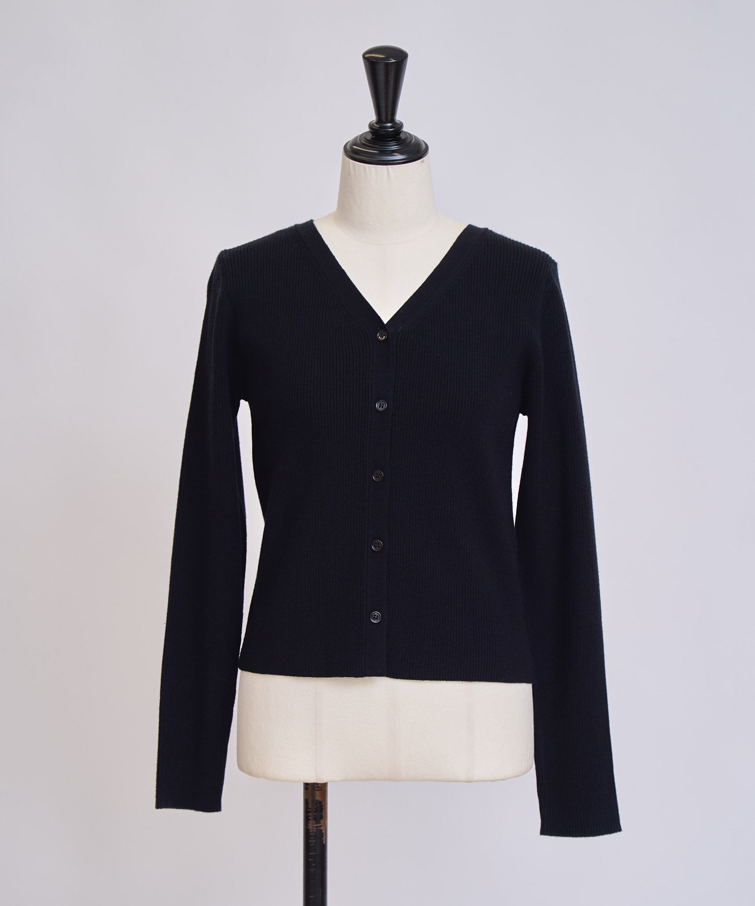 カーデリブニットトップス(00ブラック-フリー)