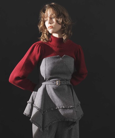 ツイードビスチェ(81チャ-フリー)