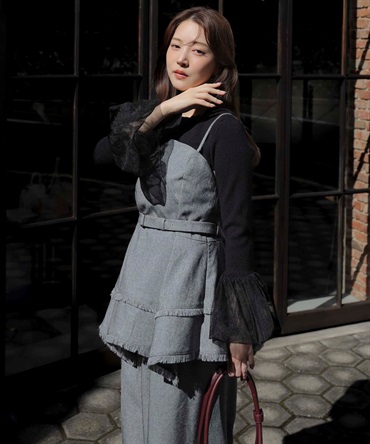 ツイードビスチェ