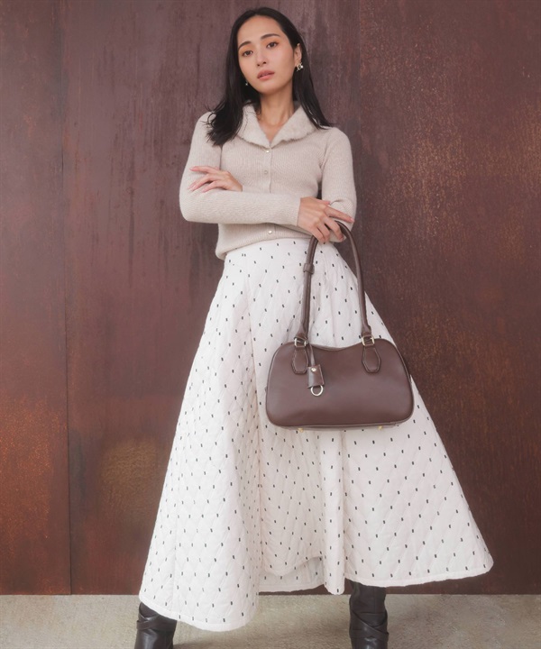 キルティングドットスカート