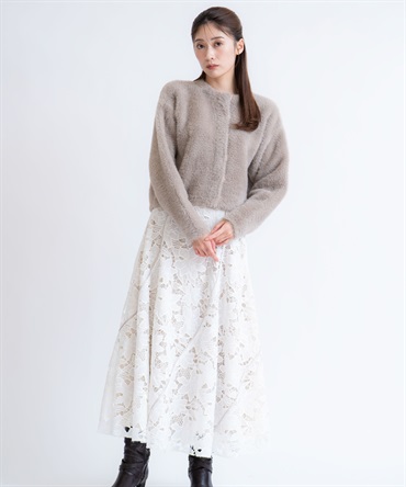 【SSサイズあり】レースレイヤードトルネードスカート(01オフホワイト-ＳＳ-【販路限定サイズ】)