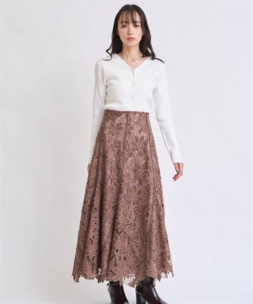 【SSサイズあり】レースレイヤードトルネードスカート(81チャ-ＳＳ-【販路限定サイズ】)