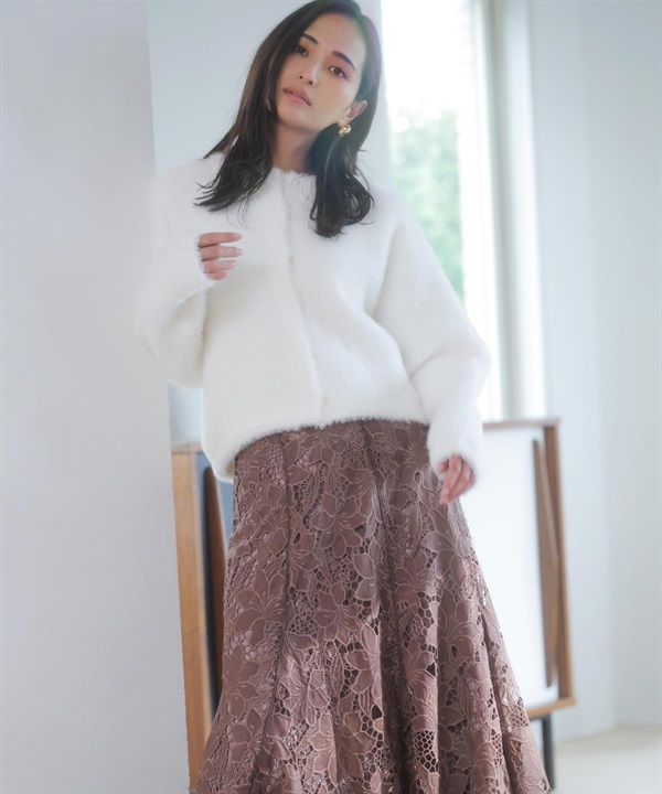 【SSサイズあり】レースレイヤードトルネードスカート