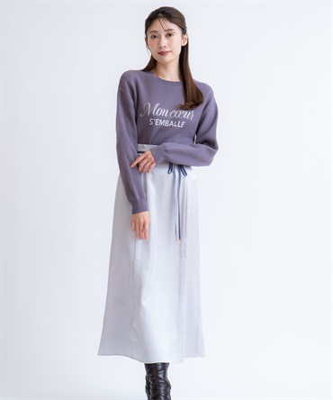 アソートサテンナロースカート(11グレー-Ｍ)