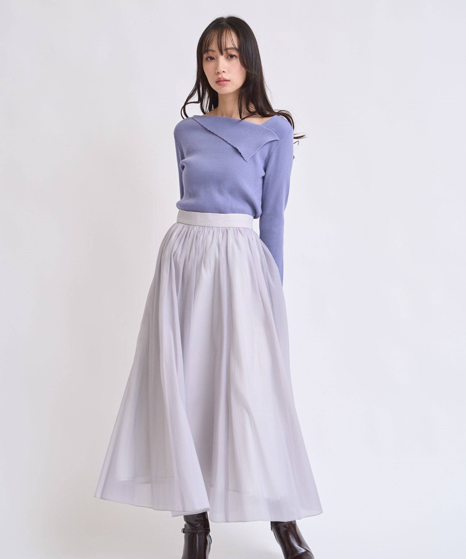 メローフリルシアースカート(11グレー-Ｓ)
