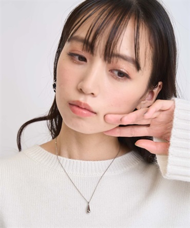 ドロップモチーフネックレス(13シルバー-フリー)