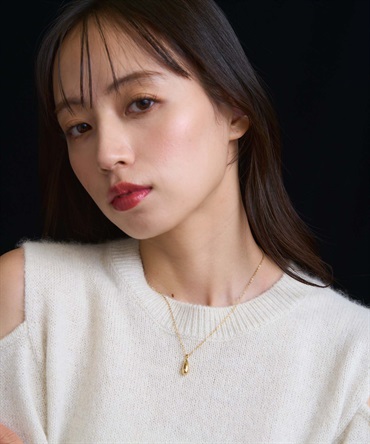 ドロップモチーフネックレス(50ゴールド-フリー)