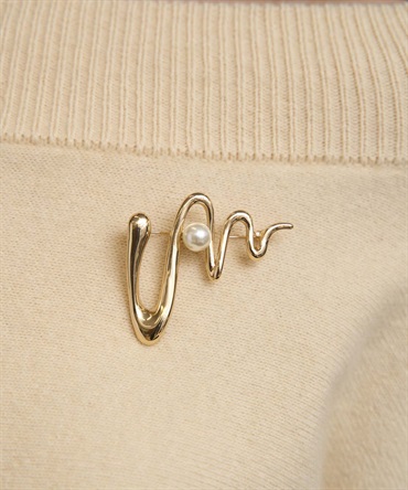 ニュアンスパールブローチ(50ゴールド-フリー)