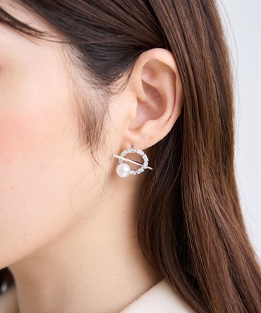 サークルモチーフピアス(13シルバー-フリー)