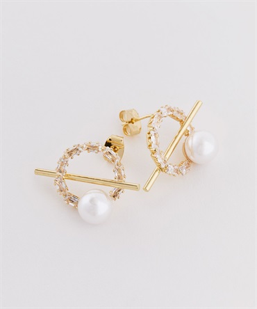 サークルモチーフピアス(50ゴールド-フリー)