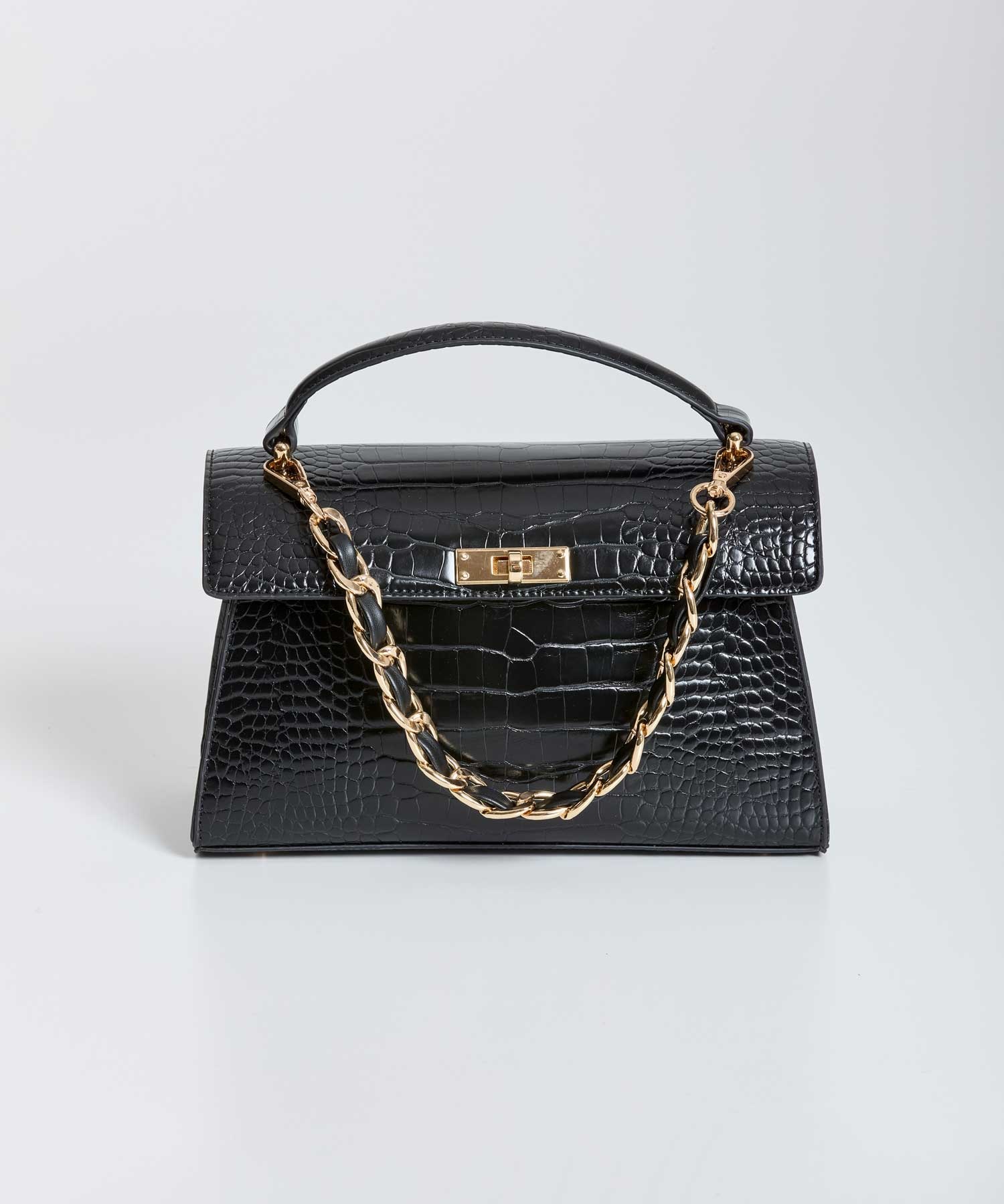 チェーンハンドルバッグ(00ブラック-フリー)