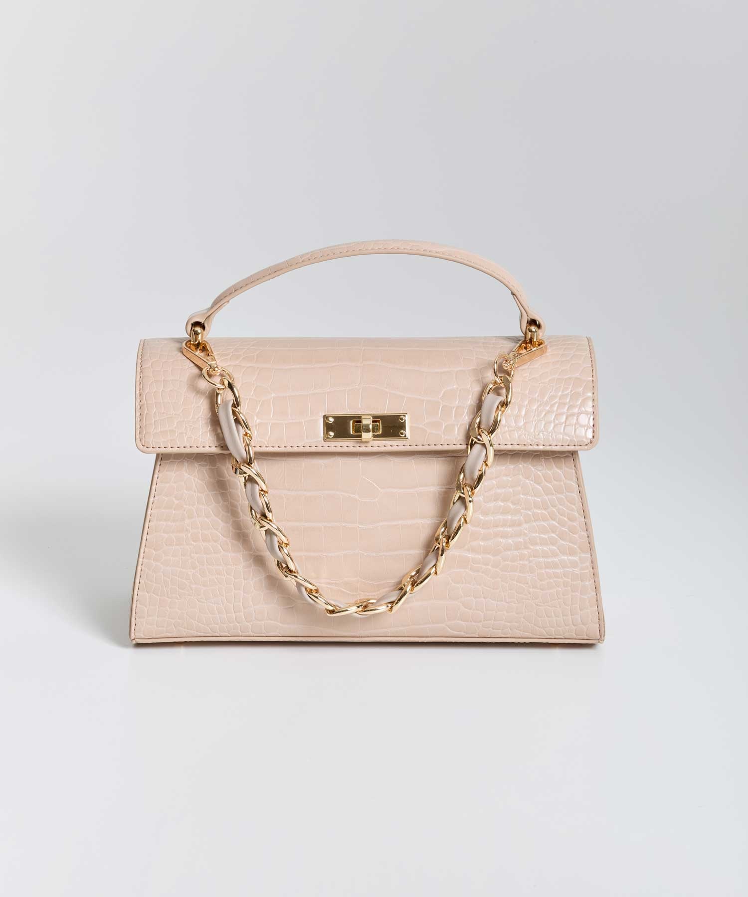 チェーンハンドルバッグ(82ベージュ-フリー)