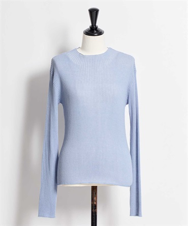 シアーハイネックニット(71ブルー-フリー)