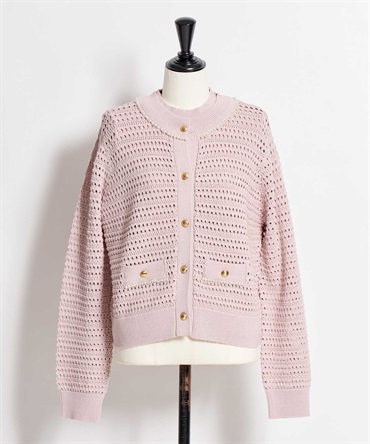 パールニットアンサンブル(32ピンク-フリー)