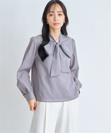 ビッグボウタイブラウス