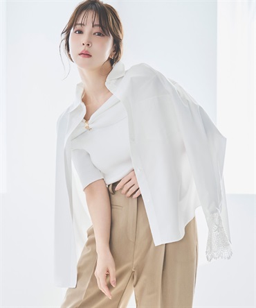 レースカフスシャツ