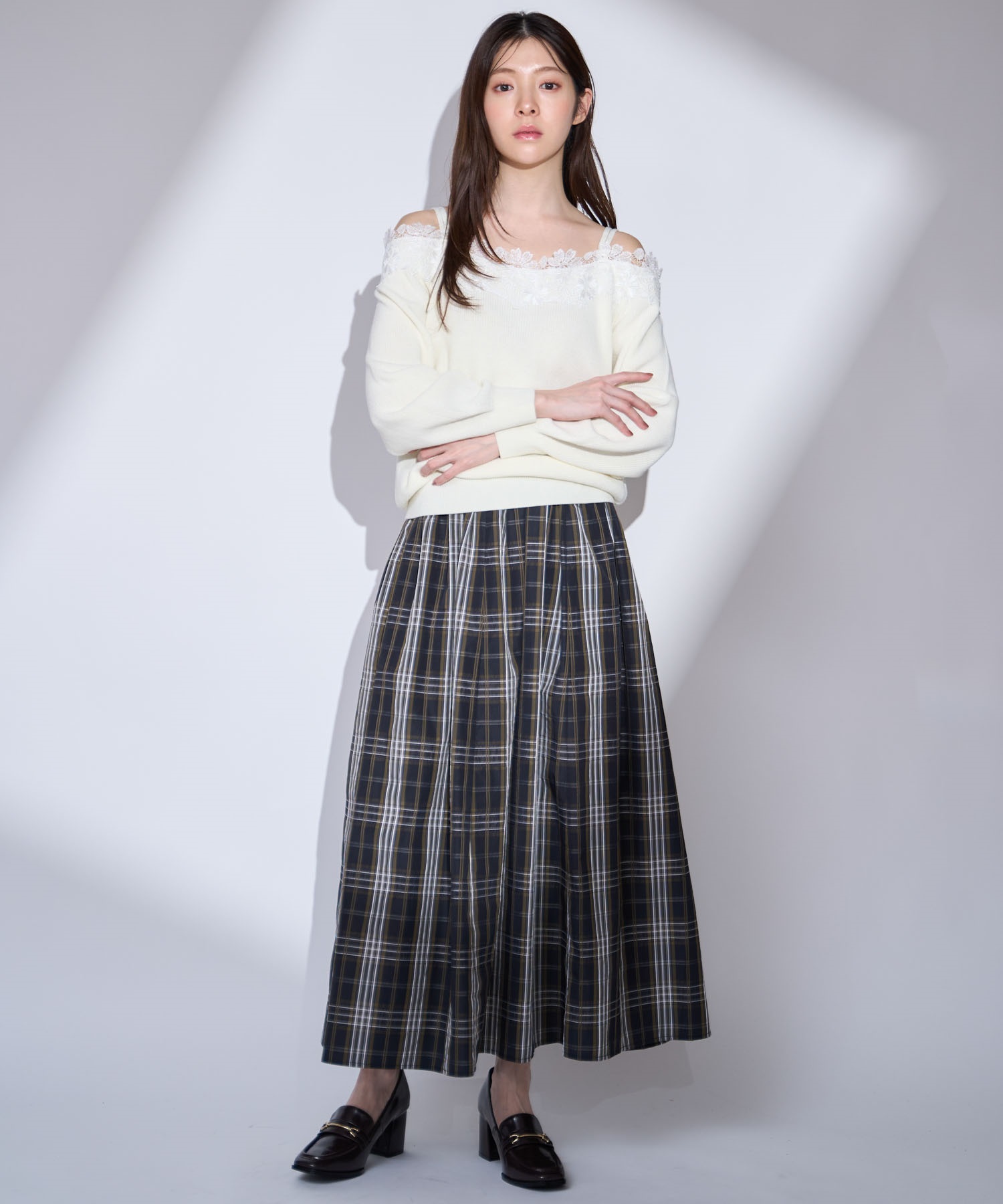 アソートギャザーフレアスカート(94ミックス１-Ｓ)