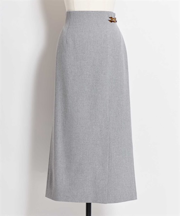 パーツデザインペンシルスカート(11グレー-Ｍ)