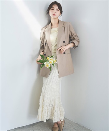 カットレースナロースカート