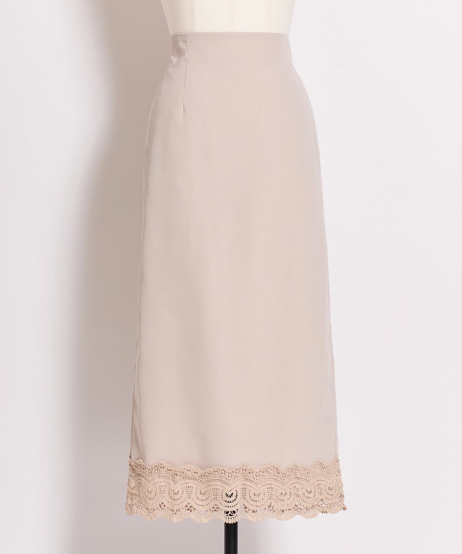 レーストリムスカート(82ベージュ-Ｓ)