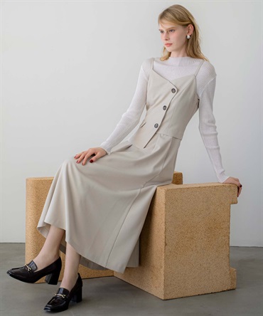 ビスチェライクキャミワンピース