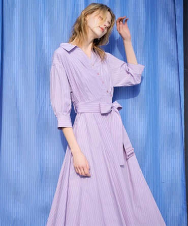 【SSサイズあり】カシュクールウエストリボンワンピース(32ピンク-ＳＳ-【販路限定サイズ】)