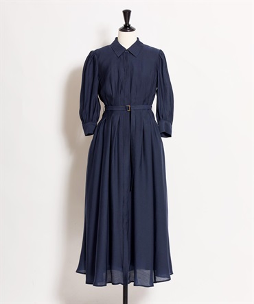 シアーシャツワンピース(70ネイビー-Ｍ)