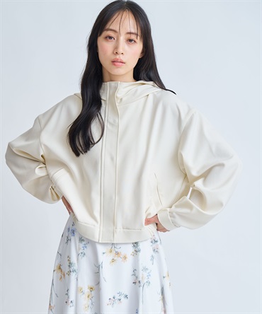 コンパクトフーディージャケット(01オフホワイト-Ｓ)