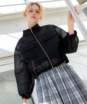 シアーダンボールブルゾン(00ブラック-Ｍ)