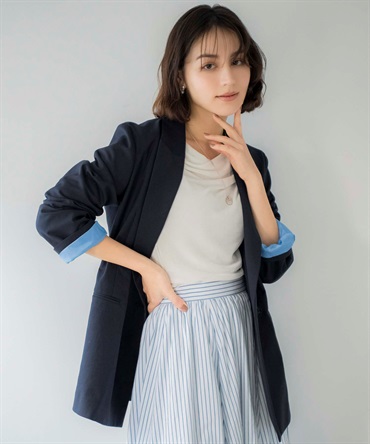 ４Ｂダブルブレストジャケット(70ネイビー-Ｓ)