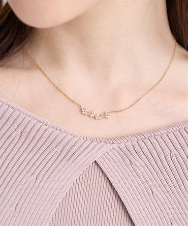 ビジューラインネックレス