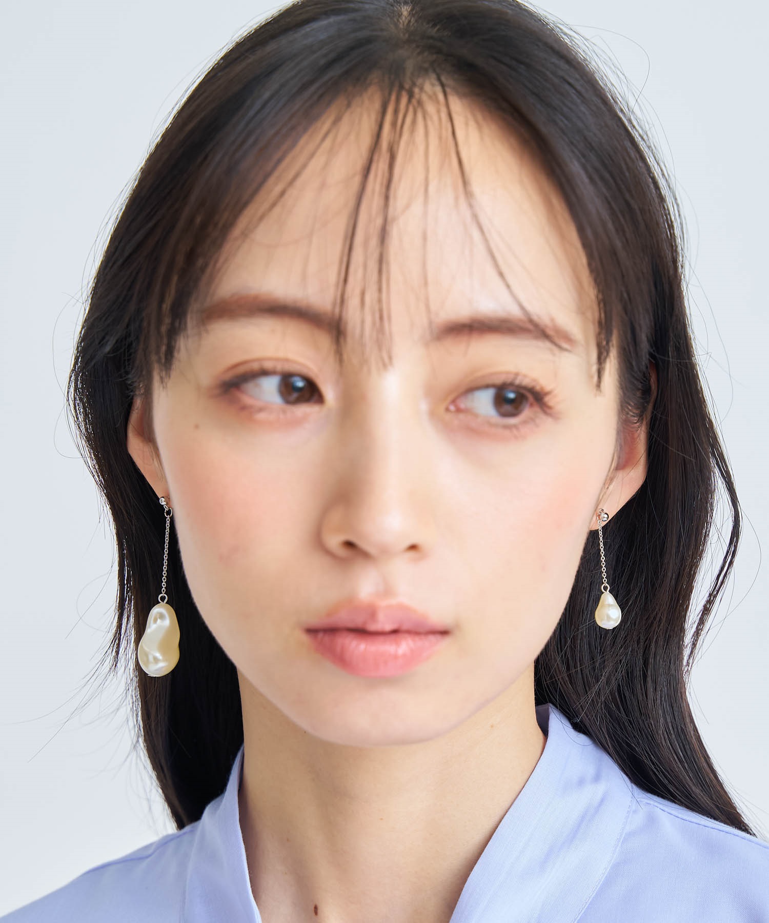 バロックパールアシメピアス(13シルバー-フリー)