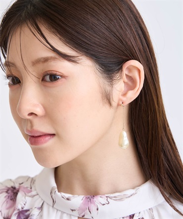 バロックパールアシメピアス(50ゴールド-フリー)