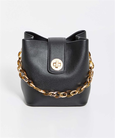 バックルデザインバケツバッグ(00ブラック-フリー)