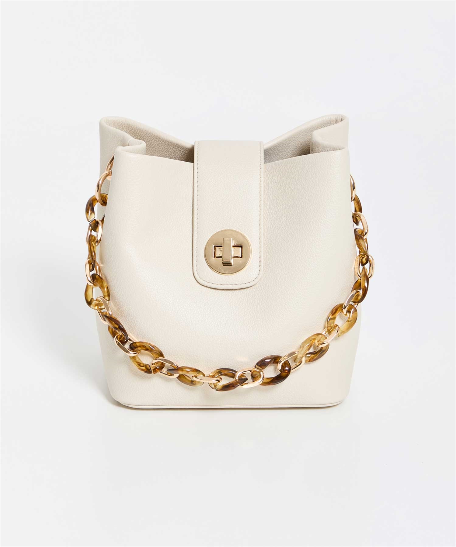 バックルデザインバケツバッグ(01オフホワイト-フリー)