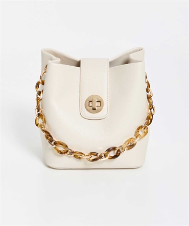 バックルデザインバケツバッグ(01オフホワイト-フリー)