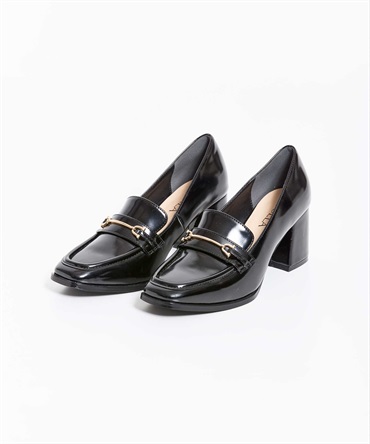 スクエアビットローファー(00ブラック-Ｌ)