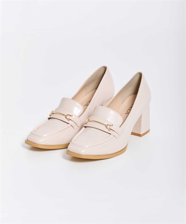 スクエアビットローファー(82ベージュ-Ｍ)