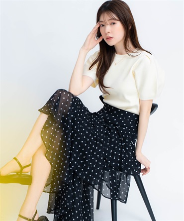 【予約】フリルティアードスカート(00ブラック-Ｓ-4月下旬ごろのお届け)