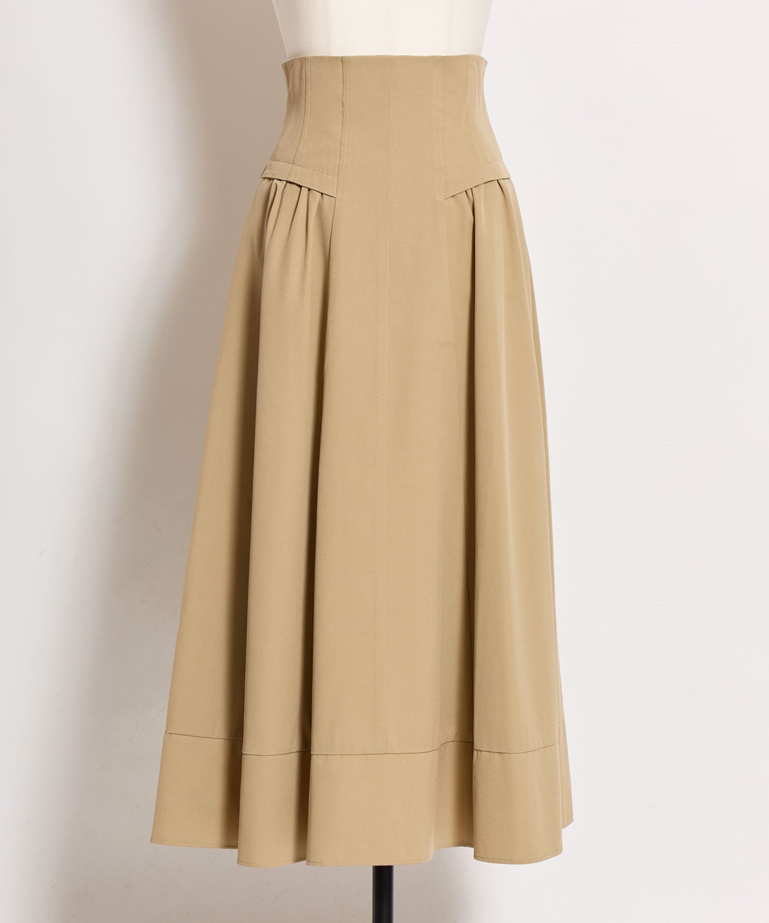 【予約】ハイウエストデザインスカート(82ベージュ-フリー-4月下旬ごろのお届け)